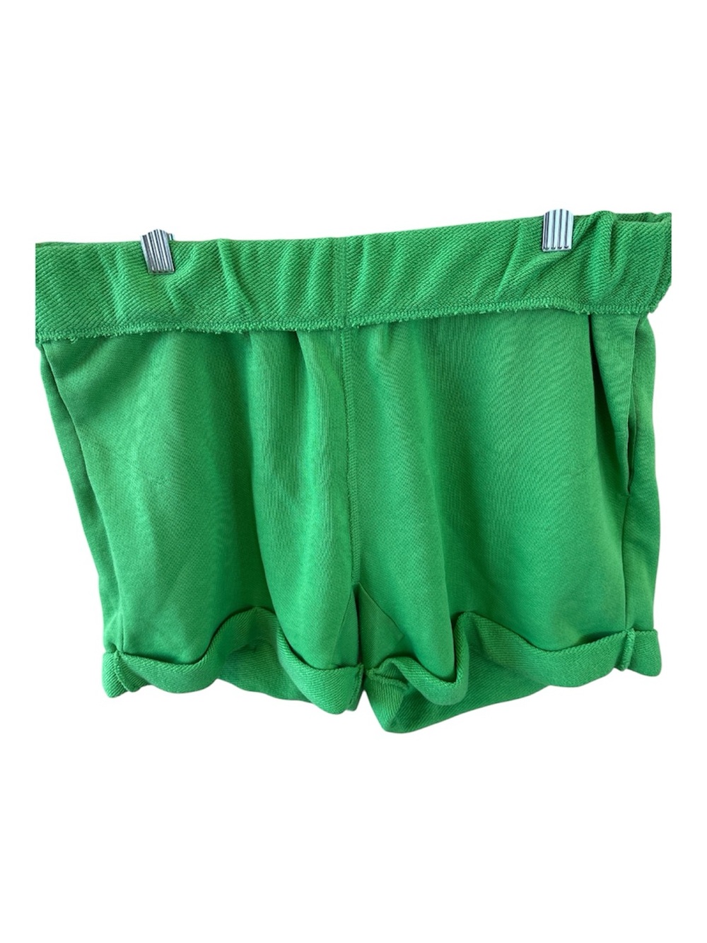 Frame Pima Cotton Green Knit Shorts